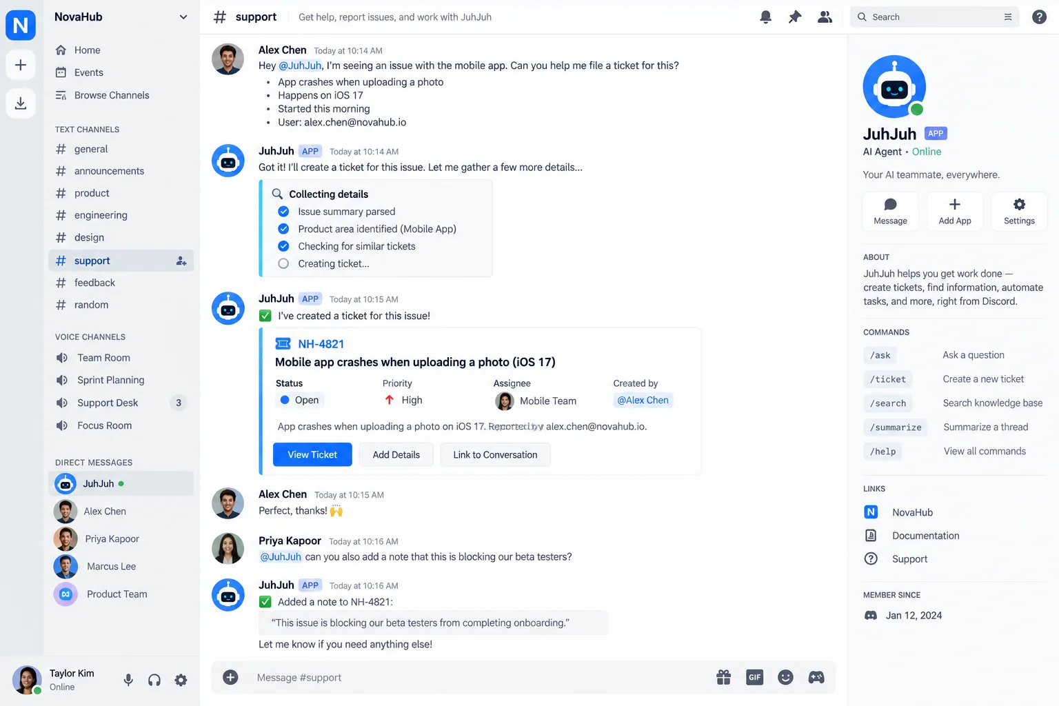 JuhJuh desktop workspace