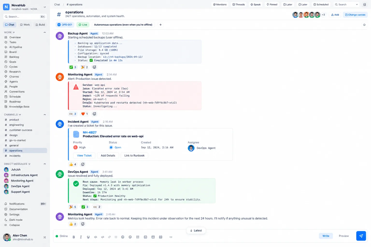 JuhJuh unattended work dashboard